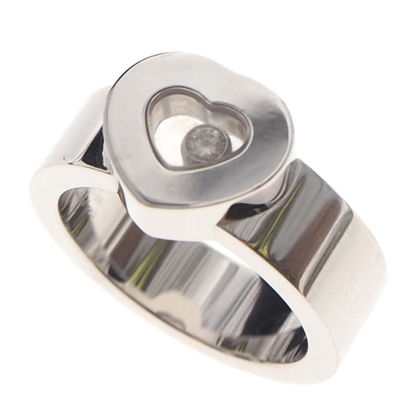 [Chopard] Chopard 
 Happy Diamond 11 anillo / anillo 
 82/2897-20 K18 Gold White X Diamond Silver Heart aproximadamente 13.1g Diamante feliz Diamantes SA Rango