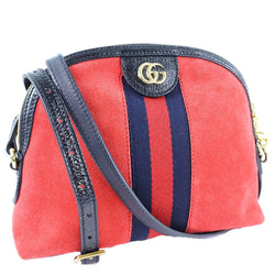 [Gucci] Gucci 
 Bolsa de hombro 
 Offidia 499621 sueco x cuero hibisco rojo sujetador unisex a rango