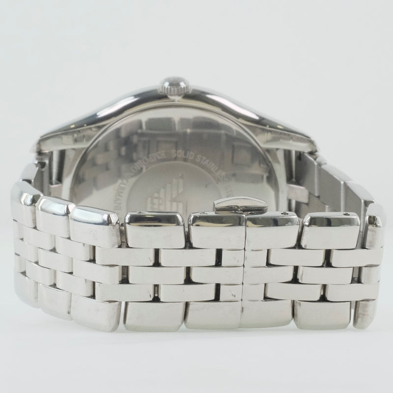 【ARMANI】エンポリオ・アルマーニ, 腕時計, AR-1706 ステンレススチール クオーツ 黒文字盤 メンズ