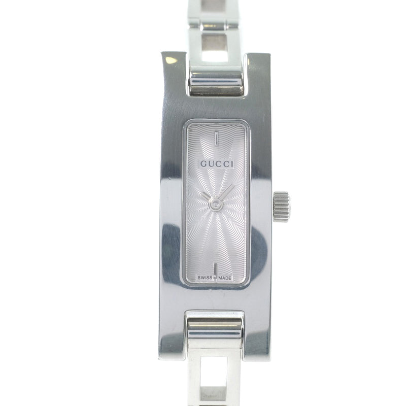 GUCCI 3900L シルバーブレス スクエア レクタングル GUCCI] Gucci 3900L watch Stainless Steel Quartz Ladies Silver Dial