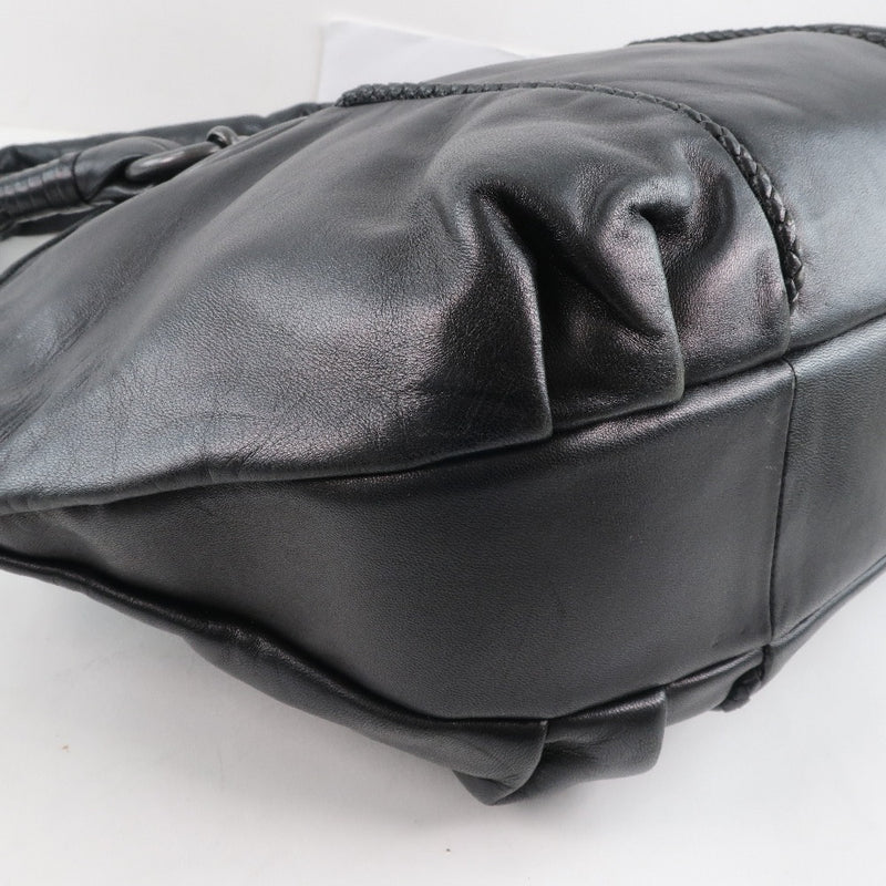 [BOTTEGAVENETA] Bottega Veneta 
 Handbag 
 Leather Black Fastener Ladies A-Rank