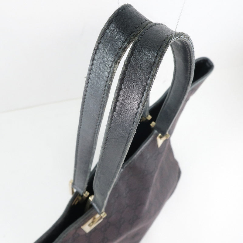 [GUCCI] Gucci 
 Bucket bag handbag 
 002.1098 GG Canvas Black Bucket Bag Unisex