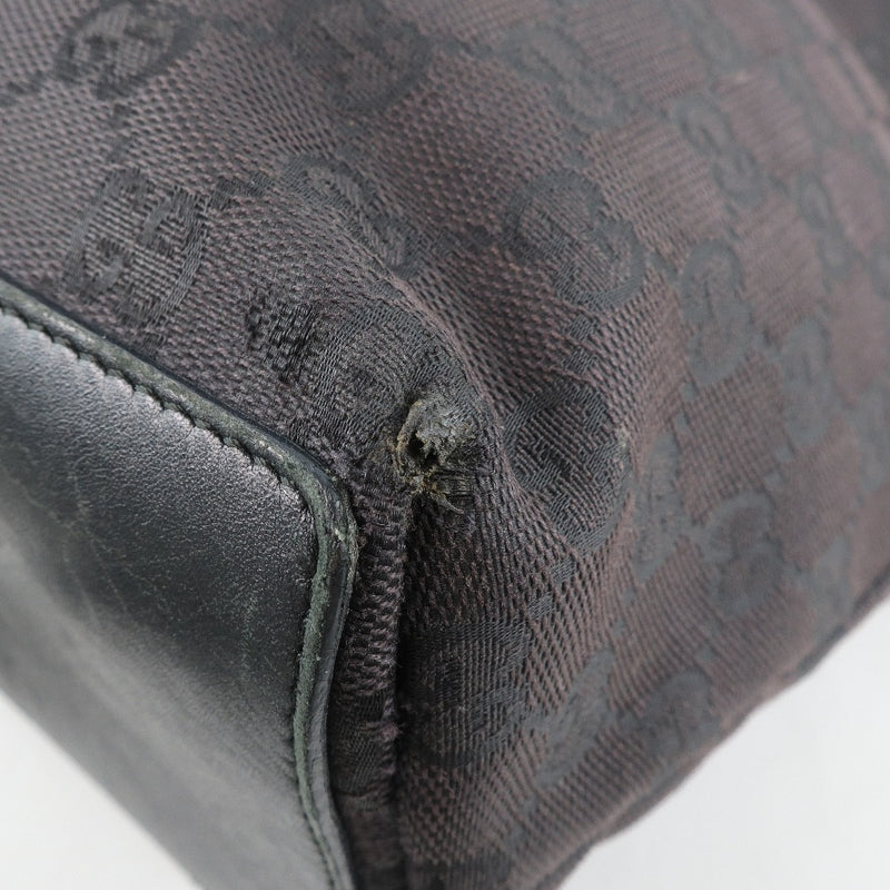 [GUCCI] Gucci 
 Bucket bag handbag 
 002.1098 GG Canvas Black Bucket Bag Unisex