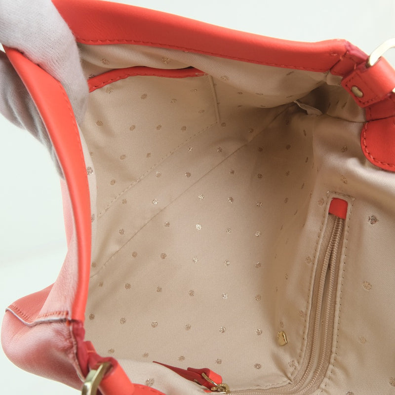 [Kate Spade] Kate Spade 
 Chain shoulder shoulder bag 
 Studs Calf Orange Magnet Type CHAINSHOULDER Ladies A-Rank