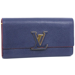 LOUIS VUITTON】ルイ・ヴィトン ポルトフォイユカプシーヌ 長財布 トリヨン M63739 レザー マリーヌルージュ ネイビー –  KYOTO NISHIKINO