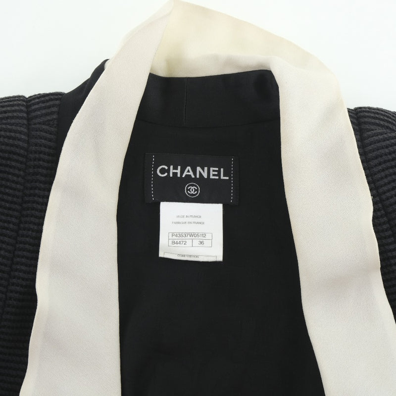 [Chanel] Chanel 
 una pieza 
 Algodón x damas negras de seda