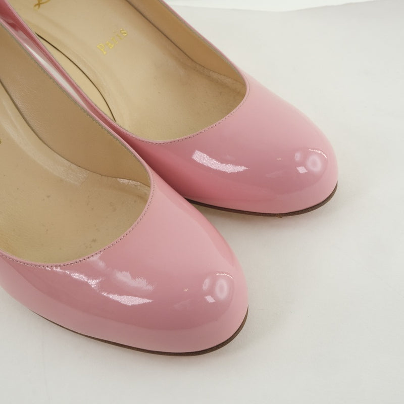 [Christian Louboutin]克里斯蒂安·卢布丹 
 高跟泵 
 漆皮粉红色高跟鞋女士