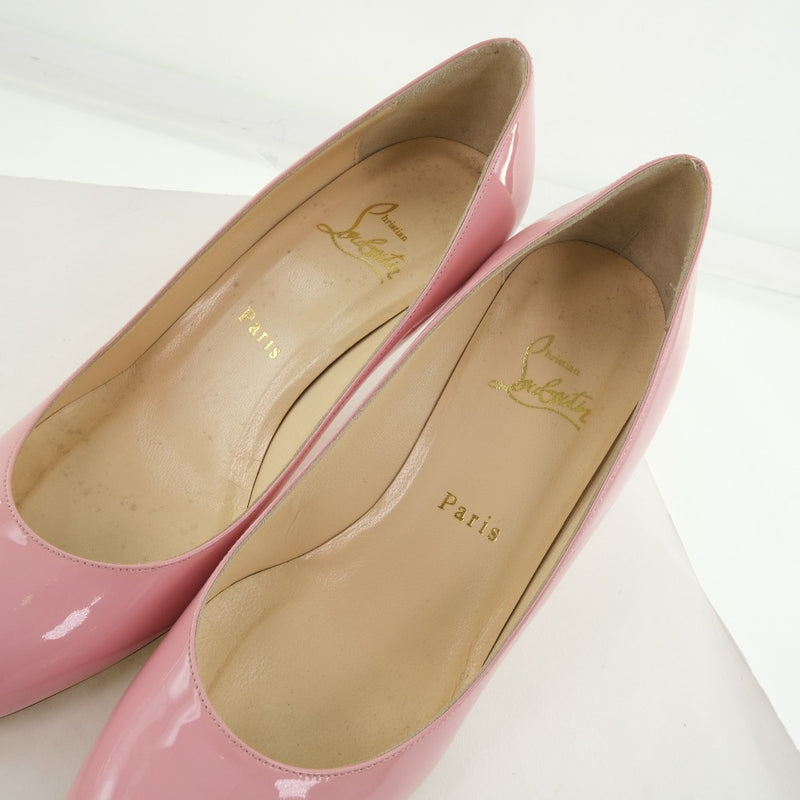 [Christian Louboutin]克里斯蒂安·卢布丹 
 高跟泵 
 漆皮粉红色高跟鞋女士