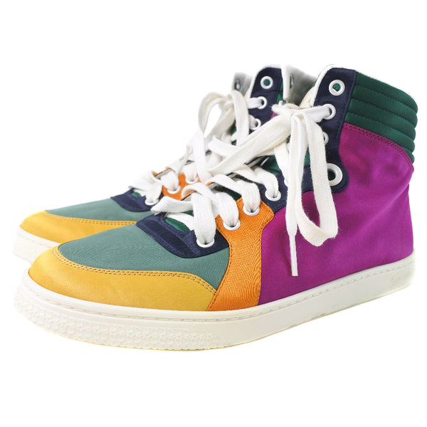 [Gucci] Gucci Sneakers High Cut 258195 Nylon multicolor 38 1/2 gravé High Cut Women's Rank A