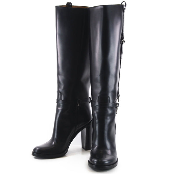 [GUCCI] Gucci 
 Long boots 
 269701 Calf Black Knee-HIGH BOOTS Ladies A-Rank