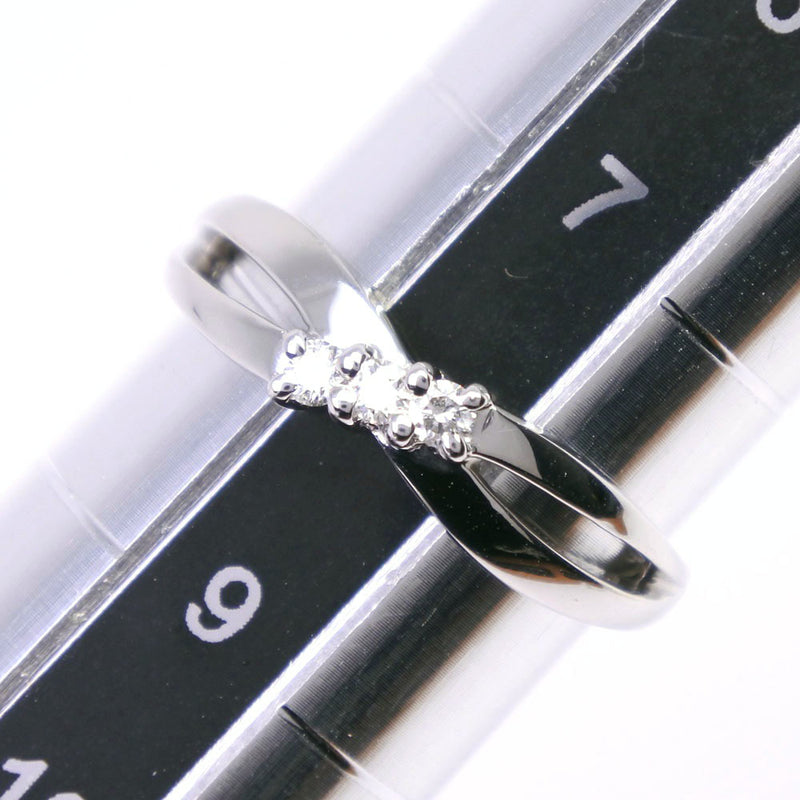 [4 ℃] Yon Sea 
 No. 8 ring / ring 
 K18 White Gold x Diamond about 2.8G Ladies A+Rank
