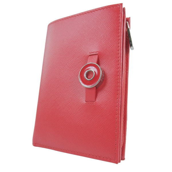 [FURLA] Furla 
 Bi-fold wallet 
 Red Snap button Ladies A+Rank