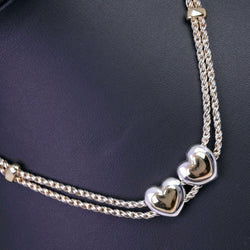 TIFFANY&Co.】ティファニー ダブルハート ネックレス – NISHIKINO
