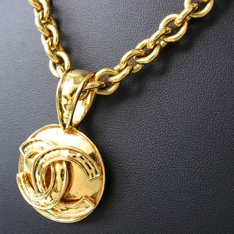 [Chanel] Chanel 
 Collar de cochomark 
 Chapado de oro vintage 94p grabado alrededor de 73.3 g de Coco Mark Ladies