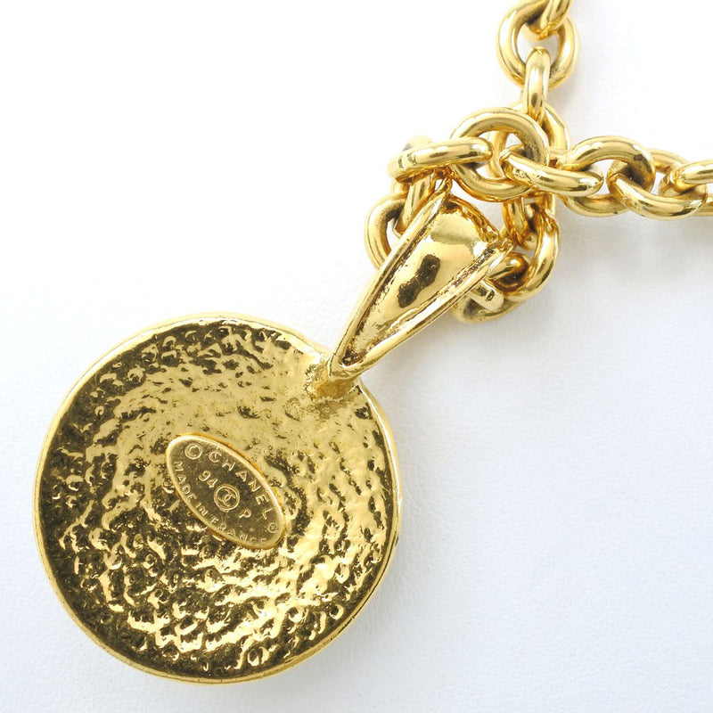 [CHANEL] Chanel 
 Cocomark necklace 
 Vintage gold plating 94p engraved about 73.3g COCO Mark Ladies