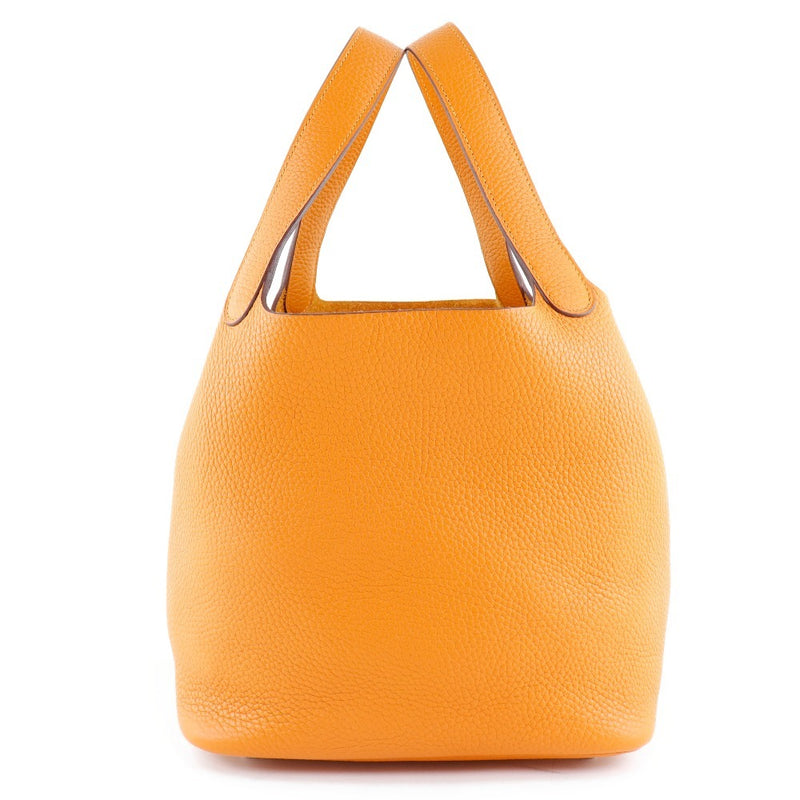 【HERMES】エルメス
 ピコタンロックMM ハンドバッグ
 トリヨンクレマンス アプリコット オレンジ C刻印 オープン Picotin LockMM レディースA+ランク