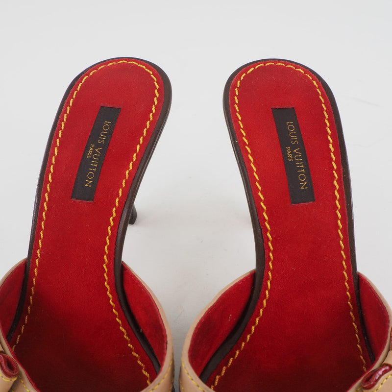[Louis Vuitton]路易威登 
 会标樱桃凉鞋 
 村takashi mule mule会标帆布茶主字母樱桃女士女士