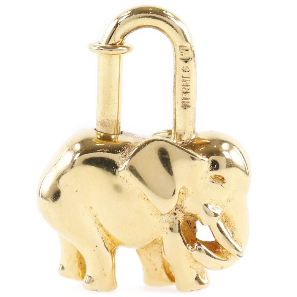 HERMES】エルメス ゾウ カデナ 金メッキ ゴールド elephant ユニ