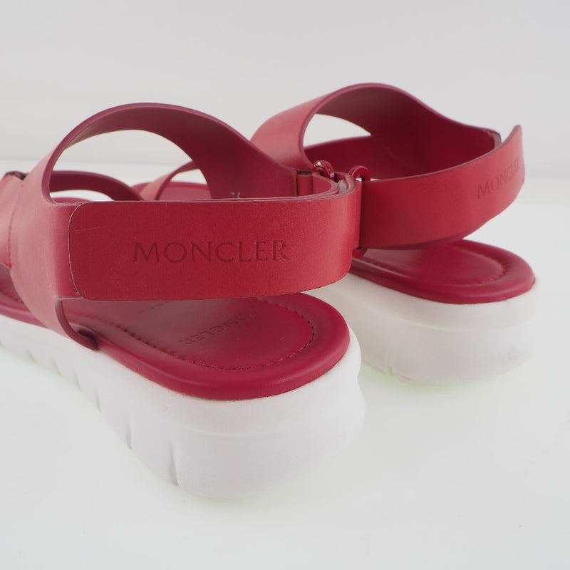 [moncler]蒙克勒 
 运动凉鞋凉鞋 
 皮革红色运动凉鞋女士