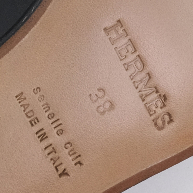[HERMES] Hermes 
 Slip -on 
 Calf Black Ladies S Rank