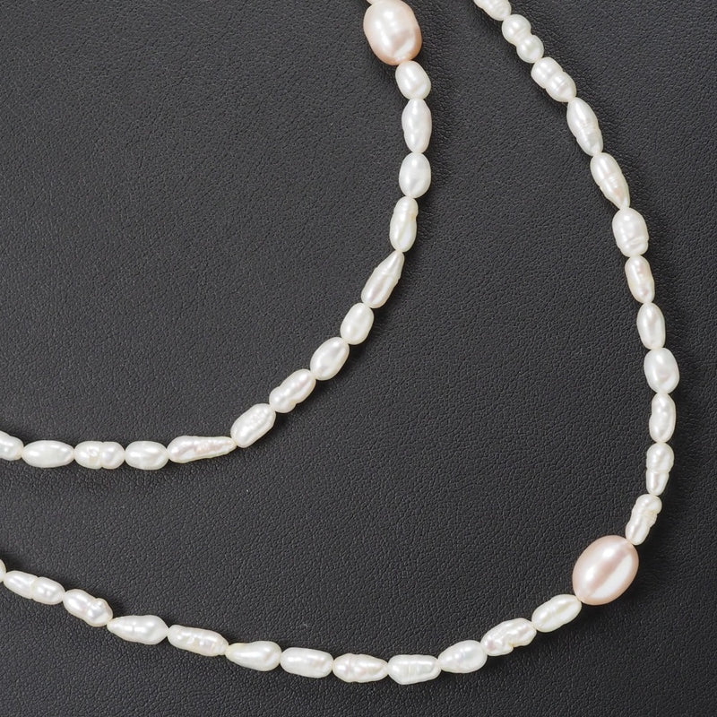 ベビー＆バロックパール ネックレス
3.5～8.0ｍｍ 真珠×金属製 約39.1g baby & baroque pearl レディースA-ランク