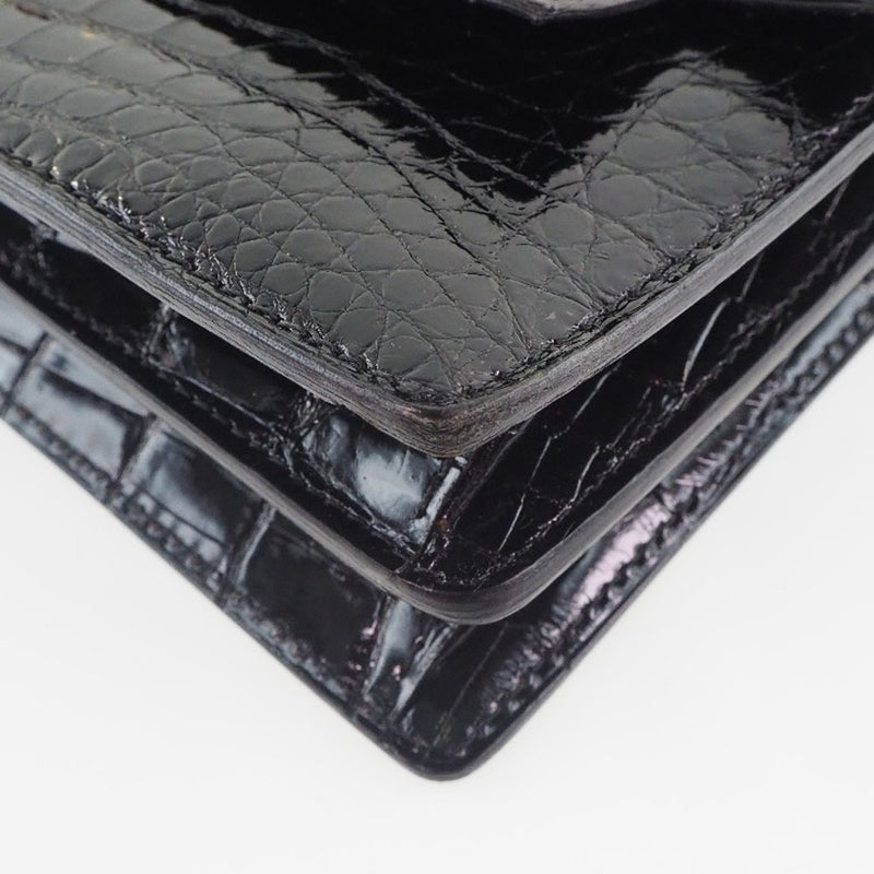 [Morabito] Morabito 2way 어깨 핸드백 악어 블랙 플랩 2Wayshoulder Women 's