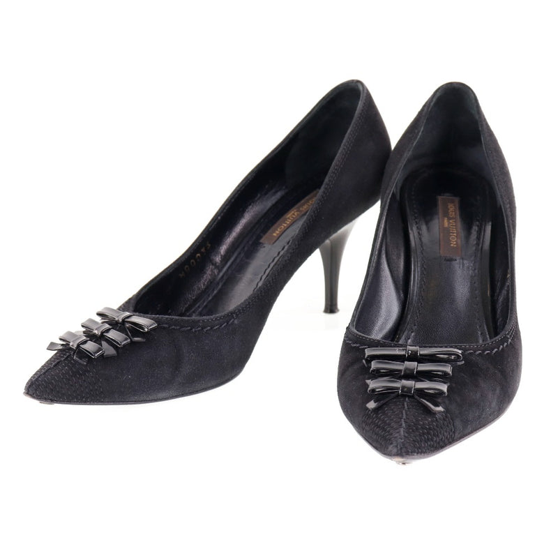 [Louis Vuitton] Louis Vuitton 
 pumps 
 Ribbon NQ0036 Swedo Black Ladies