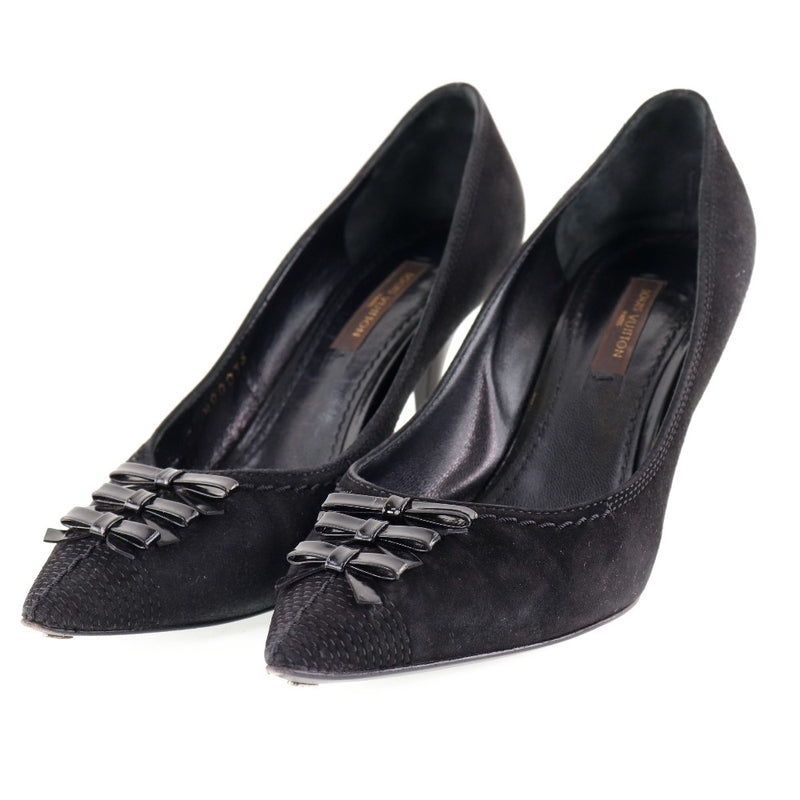 [Louis Vuitton] Louis Vuitton 
 pumps 
 Ribbon NQ0036 Swedo Black Ladies