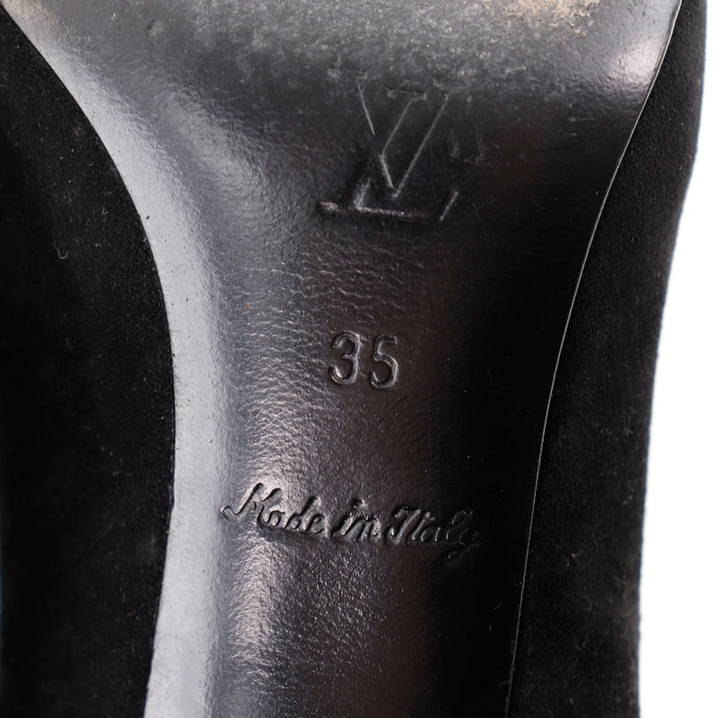 [Louis Vuitton] Louis Vuitton 
 bombas 
 Cinta NQ0036 Swedo Black Ladies