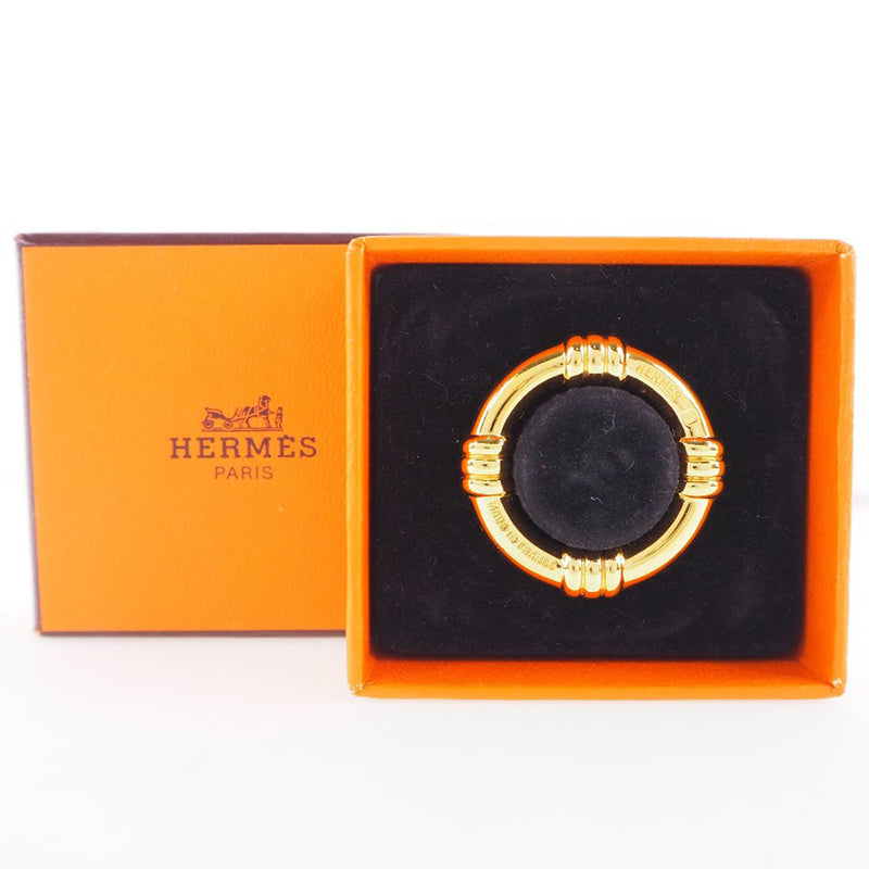 【HERMES】エルメス
 ブーエ スカーフリング
 金メッキ ゴールド Bouet レディースAランク