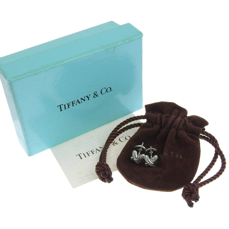 [티파니앤코]TIFFANY&Co. 크로스 스티치 귀걸이