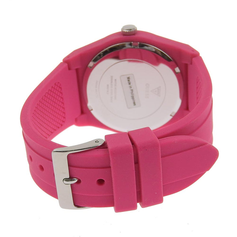 [Guess] Guess 
 watch 
 W097L9 Rubber x Stainless Steel x Polycarbonate Pink Quartz Analog Display Pink Dial Unisex A Rank