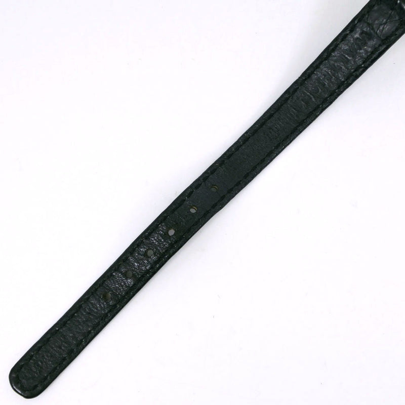 [Waltham] Walthum 
 보다 
 스테인레스 스틸 X 가죽 검은 손 -실로 된은 다이얼 레이디스