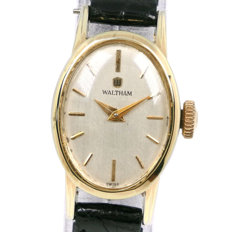 [沃尔瑟姆]沃尔瑟姆 
 手表 
 不锈钢X皮革黑色手 - 滚动银色表盘女士