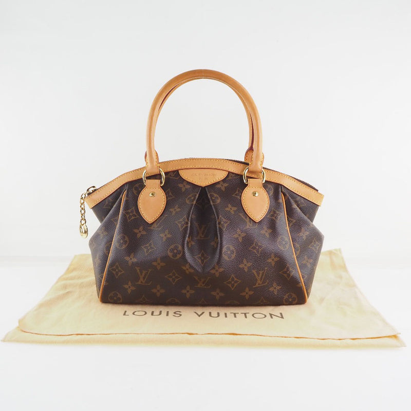 [Louis Vuitton] Louis Vuitton 
 Tibori PM Handbag 
 M40143 Monogram Canvas Tea AR1079 con cremallera grabada Tivoli PM Damas