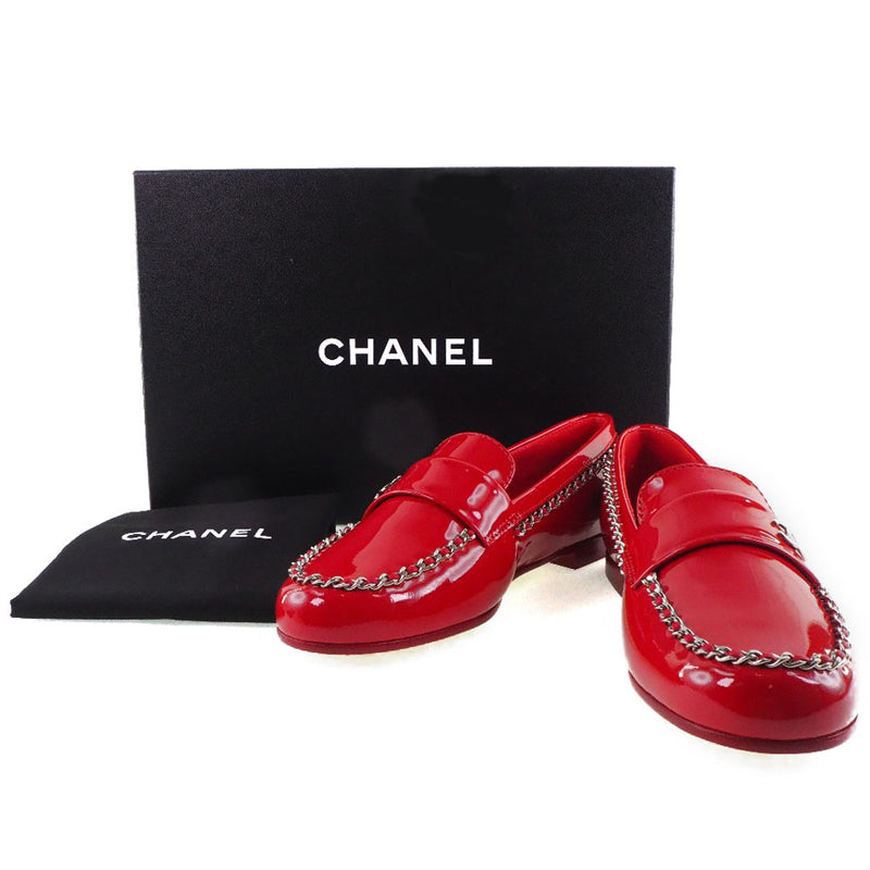 [Chanel] Chanel 
 Techador de Coco Mark 
 Cadena 20C G35631 Patente Cuero rojo Coco Mark Ladies S Rank