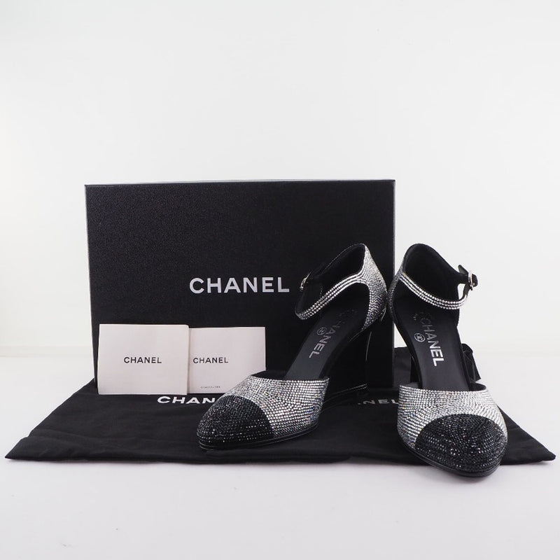[Chanel] Chanel 
 bombas 
 Boda Sole Coco Mark 2021AW G37869 X56198 K2984 Rango de cuero Damas negras S