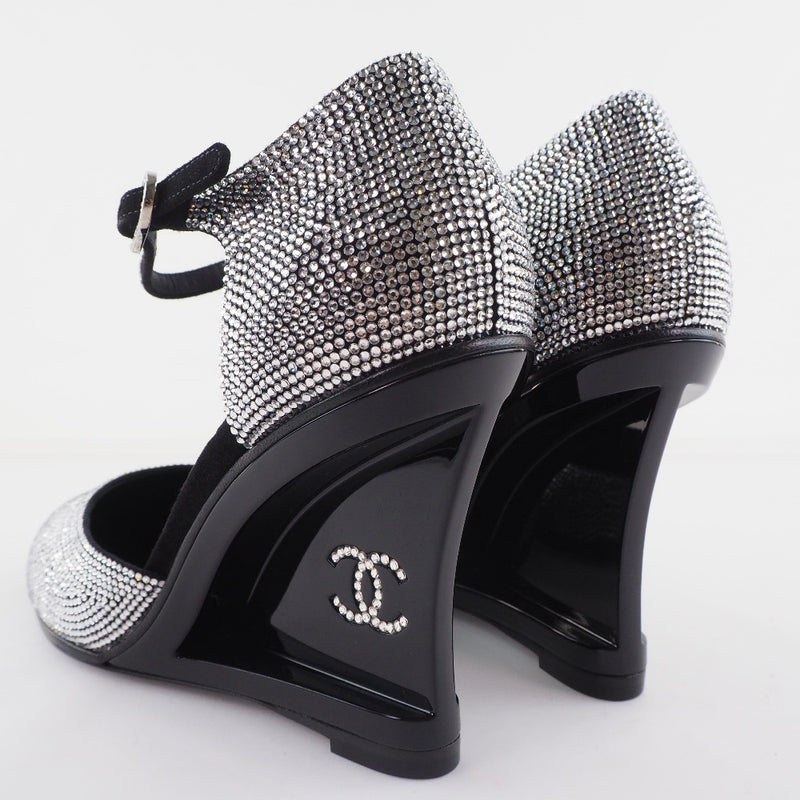 [CHANEL] Chanel 
 pumps 
 Wedding Sole Coco Mark 2021AW G37869 X56198 K2984 Leather Black Ladies S Rank