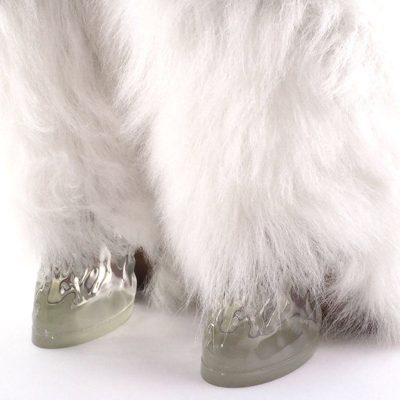 [FENDI] Fendi 
 Eco -fur boots 
 Clear Heel Fake Far White Ecophor Ladies S Rank