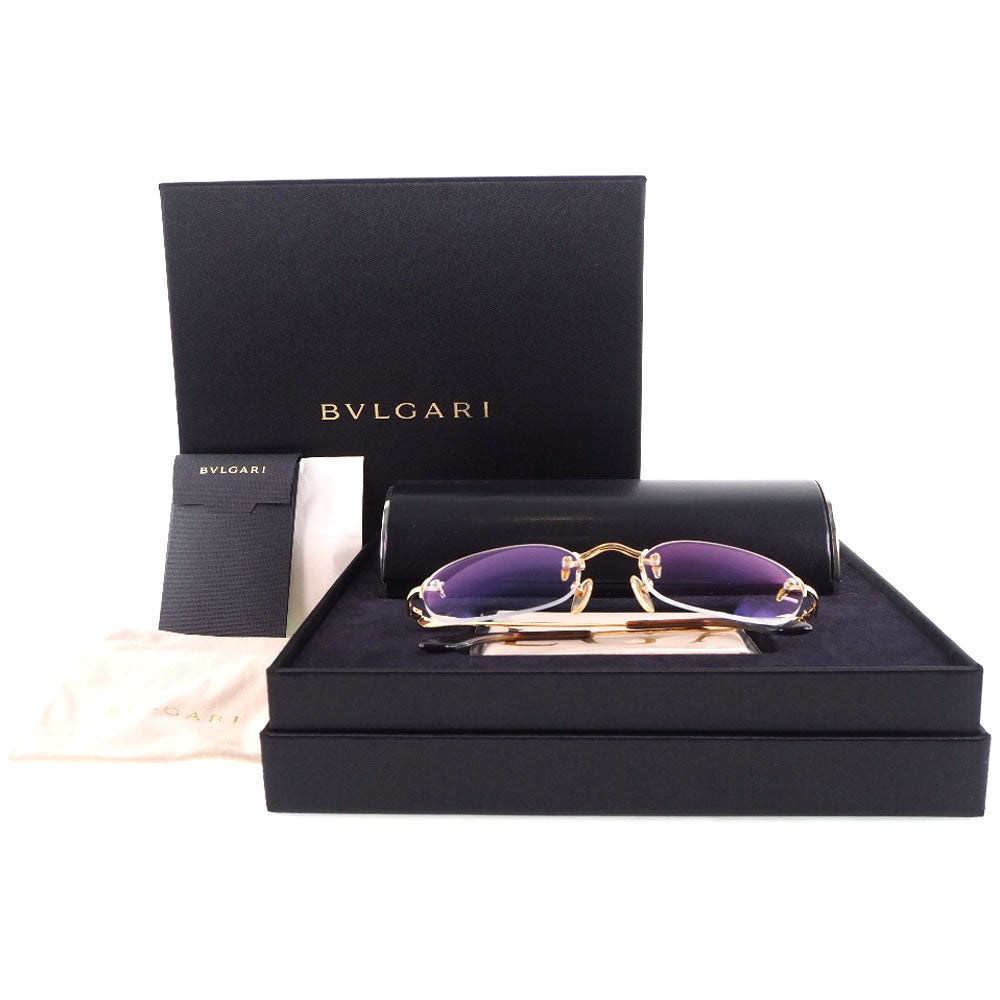 BVLGARI】ブルガリ メガネフレーム（※度入り） メガネ ツーポイント 206K オニキス ゴールド 52□20 135刻印 Glas –  KYOTO NISHIKINO