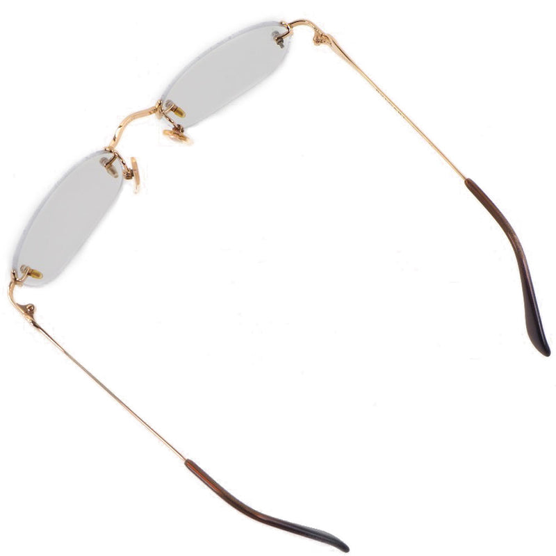 【BVLGARI】ブルガリ
 メガネフレーム（※度入り） メガネ
 ツーポイント 206K オニキス ゴールド 52□20　135刻印 Glasses frame (*Prescription included) レディース