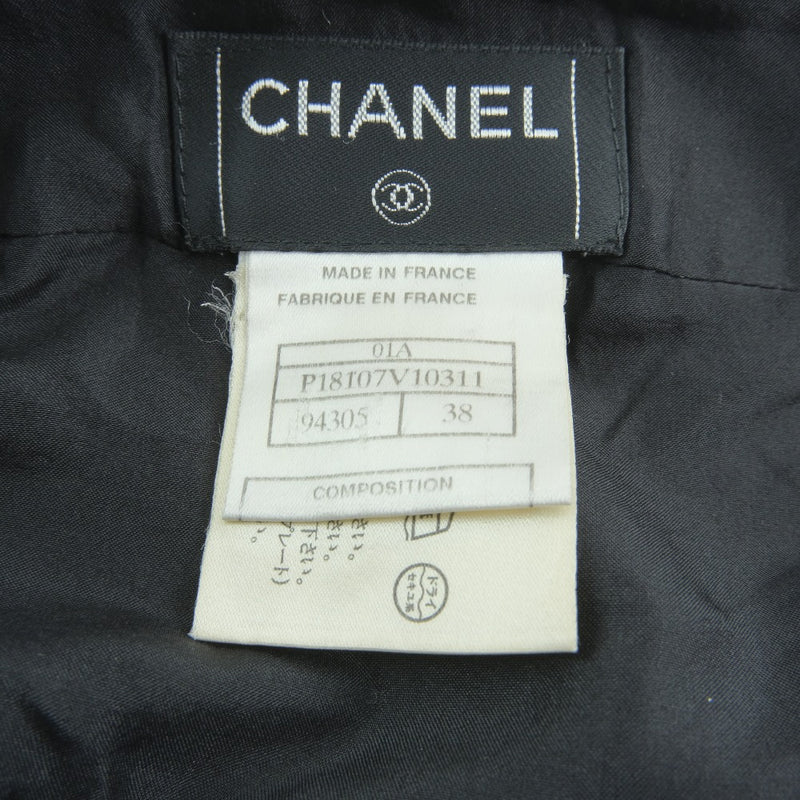 [Chanel] Chanel 
 falda 
 P18107V10311 lana x nylon gris brote damas