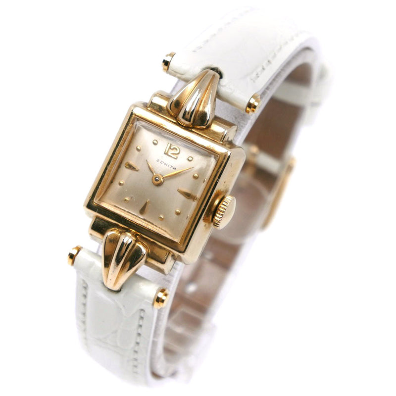 [Zenith] Zenith 
 watch 
 Stainless steel x leather gold hand-rolled gold dial Ladies B-Rank