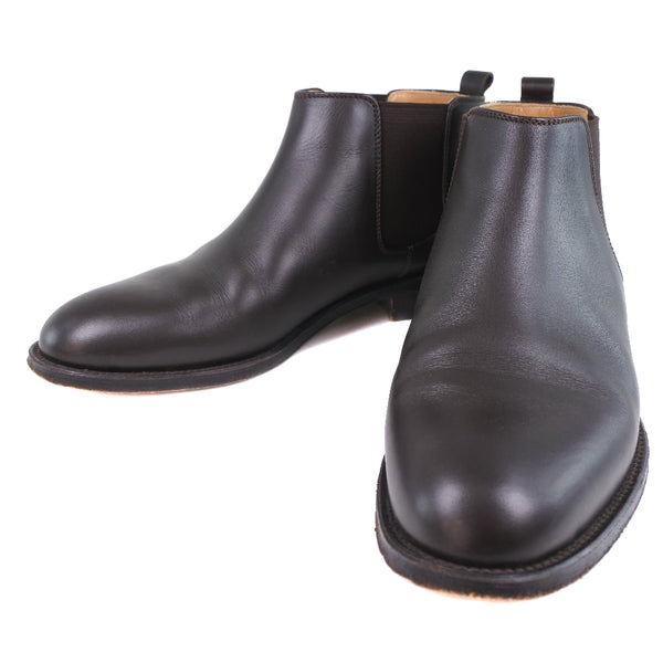 [Hermes] Hermes 
 Botas cortas 
 Marrón marrón 36 1/2 botas cortas grabadas damas