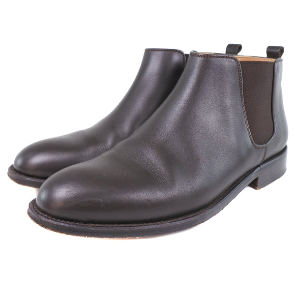 [Hermes] Hermes 
 Botas cortas 
 Marrón marrón 36 1/2 botas cortas grabadas damas