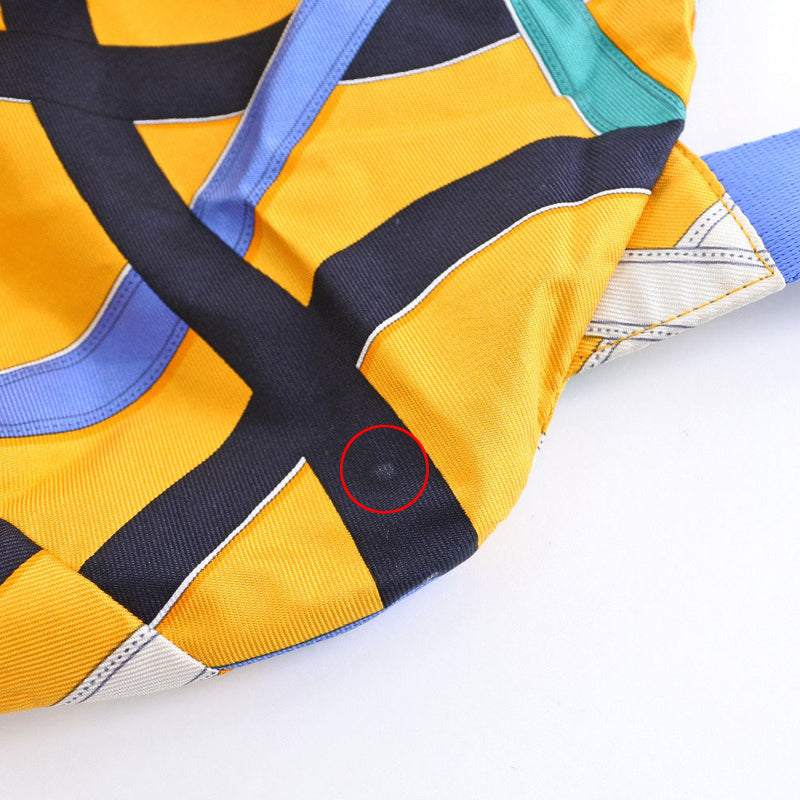 [Hermes] Hermes 
 Mochila de mochila de seda de aire 
 071922CK Silk x lienzo de la mochila de seda de aire unisex un rango