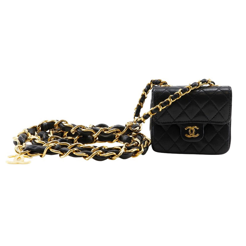 【CHANEL】シャネル チェーンポシェット ウエストバッグ