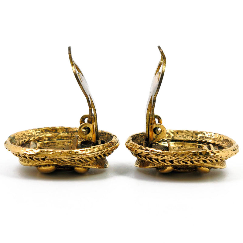 [샤넬] 샤넬 귀걸이 COCO Mark 빈티지 골드 도금 약. 15.8G 숙녀