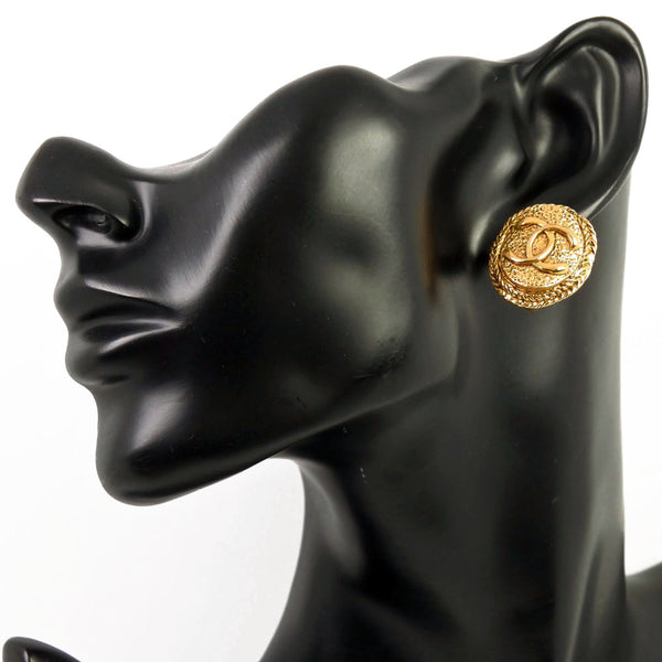 [샤넬] 샤넬 귀걸이 COCO Mark 빈티지 골드 도금 약. 15.8G 숙녀