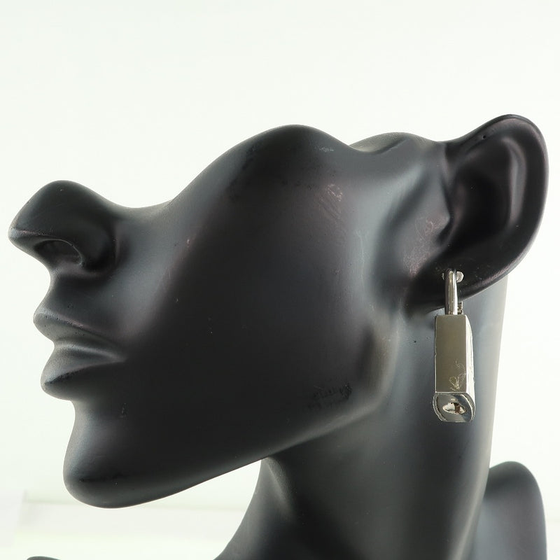 [Dior] Christian Dior 
 Earring 
 Cadena Motif x Metal Material Silver Cadena Approximately 25.9G Ladies A-Rank